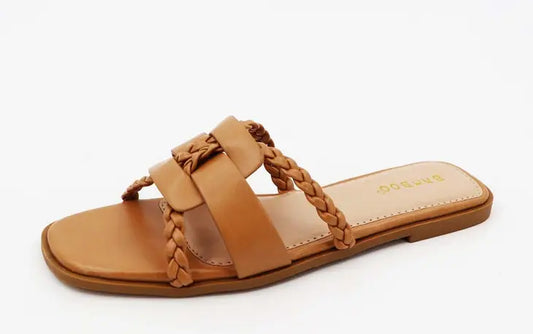Camel Flat Detail Sandal