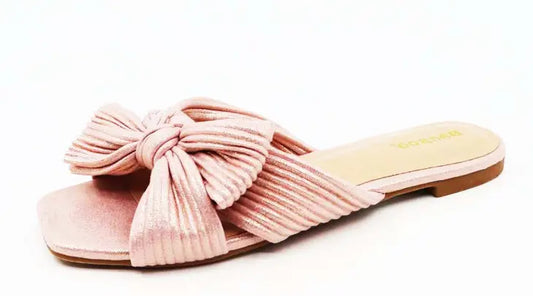 Pink Shimmer Knot Sandal