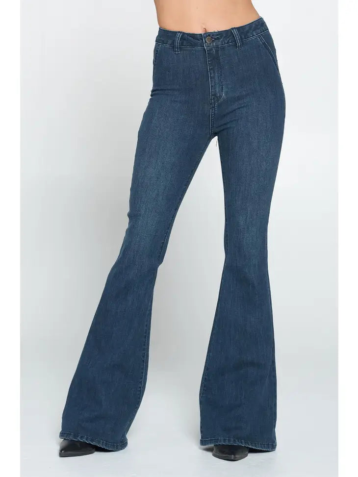 High Waisted Lifting Flare Jeans